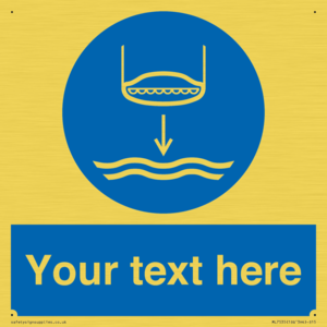 Custom Lower lifeboat to the water in launch sequence